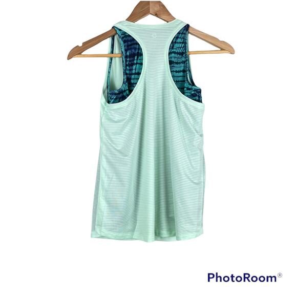 Athleta Girl Tie Breaker Tank Top Size XL 2 In 1 Layered Tank 531270 Breathable - Picture 6 of 11
